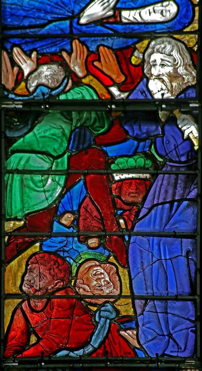 El funeral de la Virgen María y el vuelco del ataúd (el niño de Bourges) de French School
