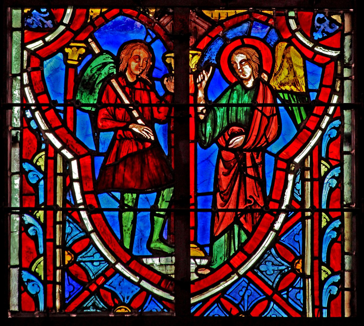 Ventana w5 Gedeón se encuentra con un ángel. Jueces VI 11 de French School