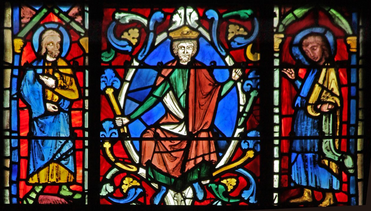 Ventana w6R el Árbol de Jesé: profetas y reyes de French School