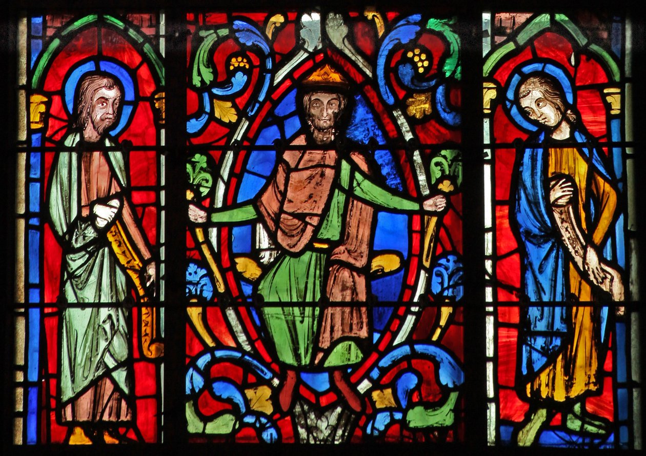 Ventana w6R el Árbol de Jesé: profetas y reyes de French School