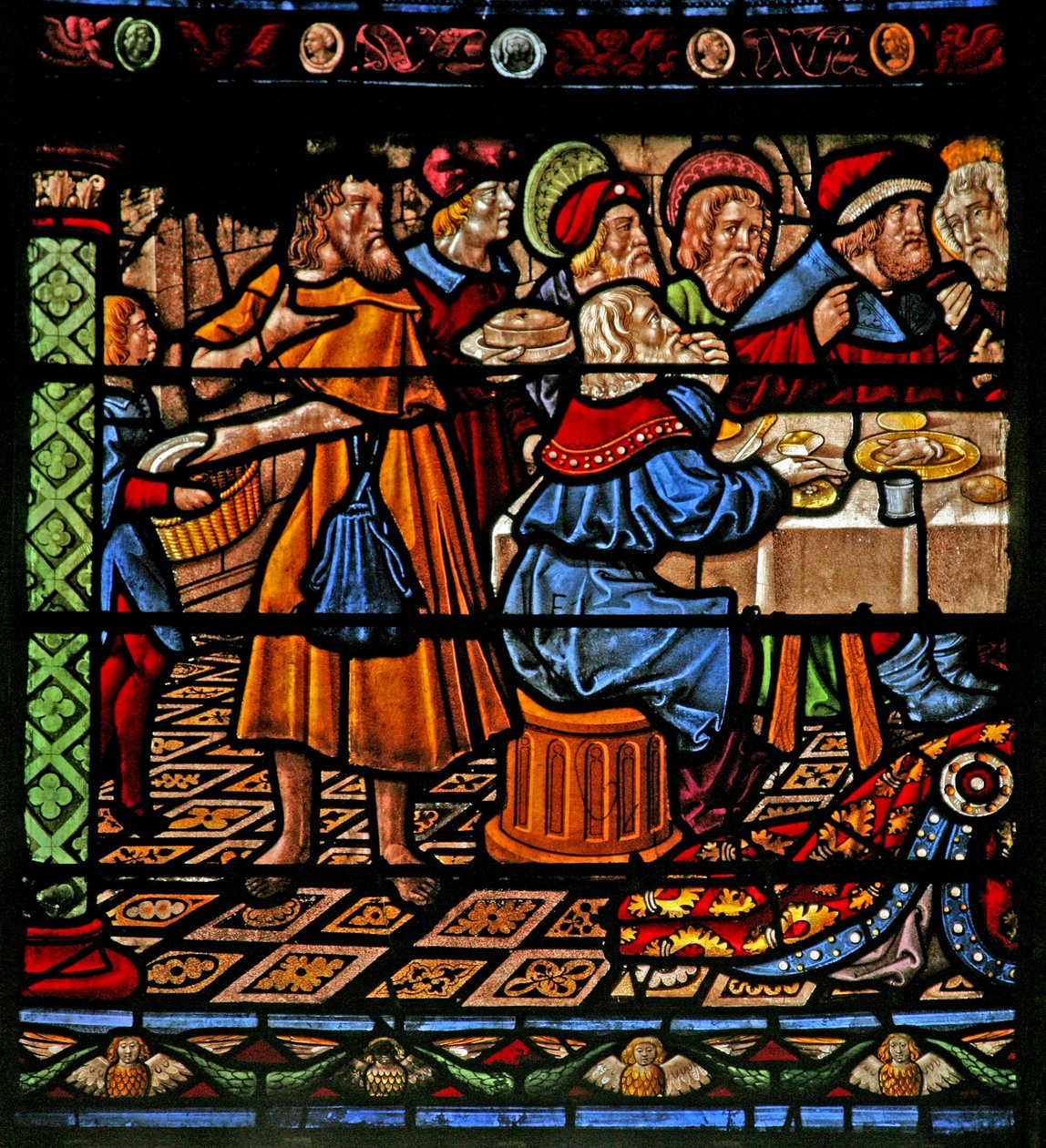 Ventana w6 que representa la comida en la casa de Simón? de French School