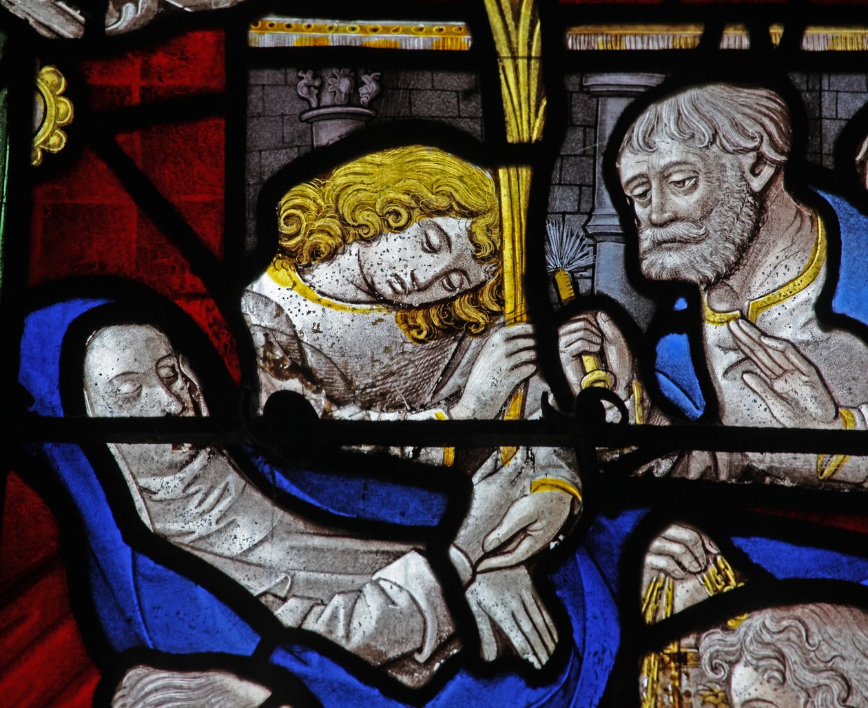 (detalle) de la Muerte de la Virgen María de French School