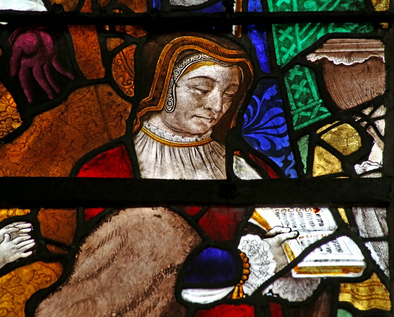 Ventana que representa a un donante de French School