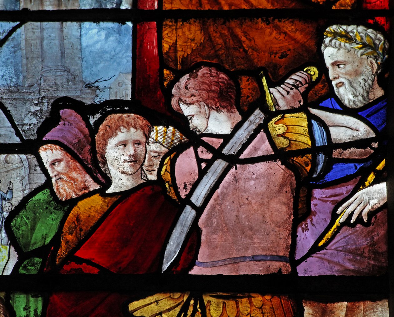 Figuras en la muerte de San Pablo de French School
