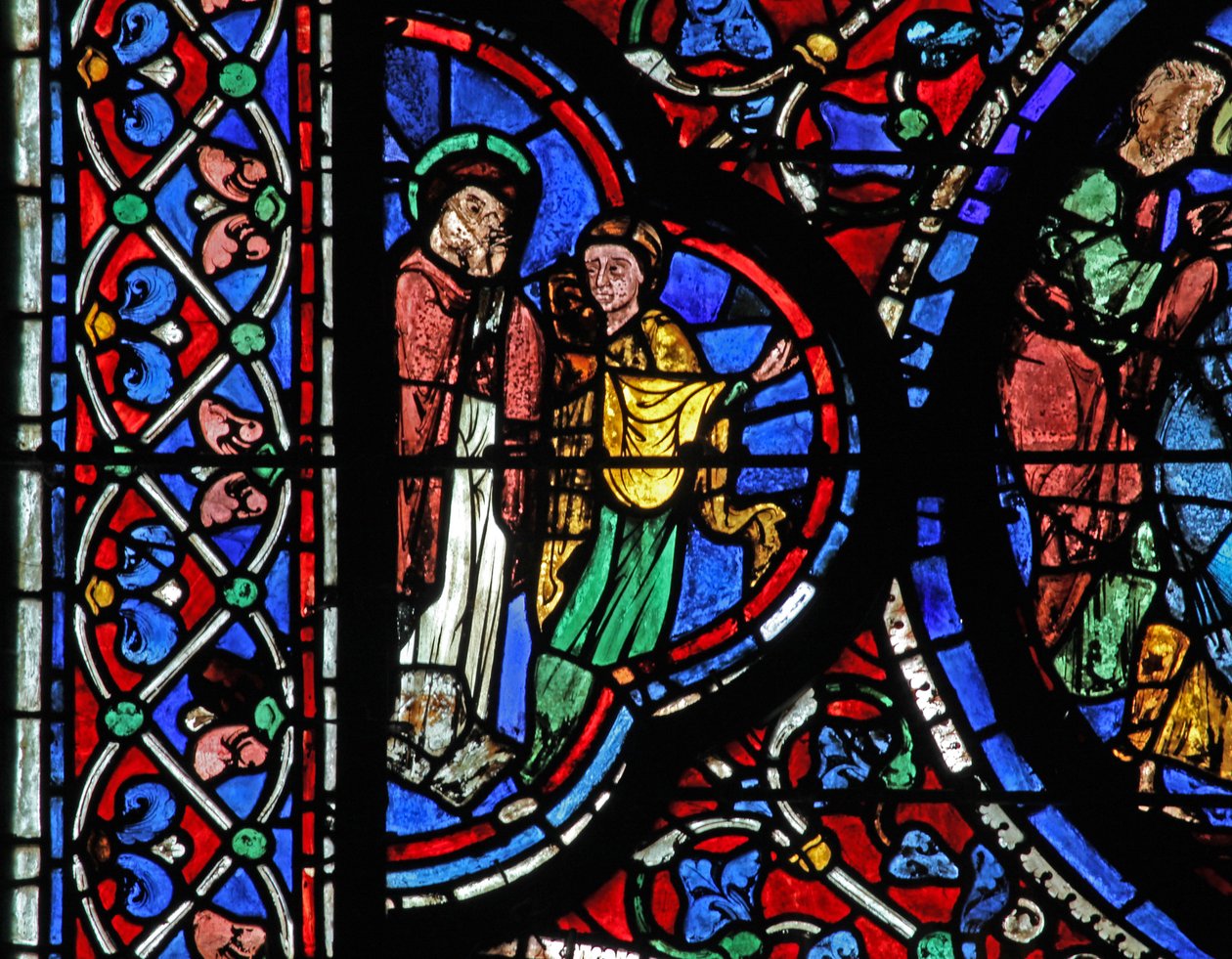 Testigos en la Muerte de la Virgen de French School