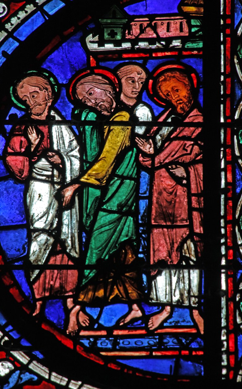 Testigos en el funeral de la Virgen de French School