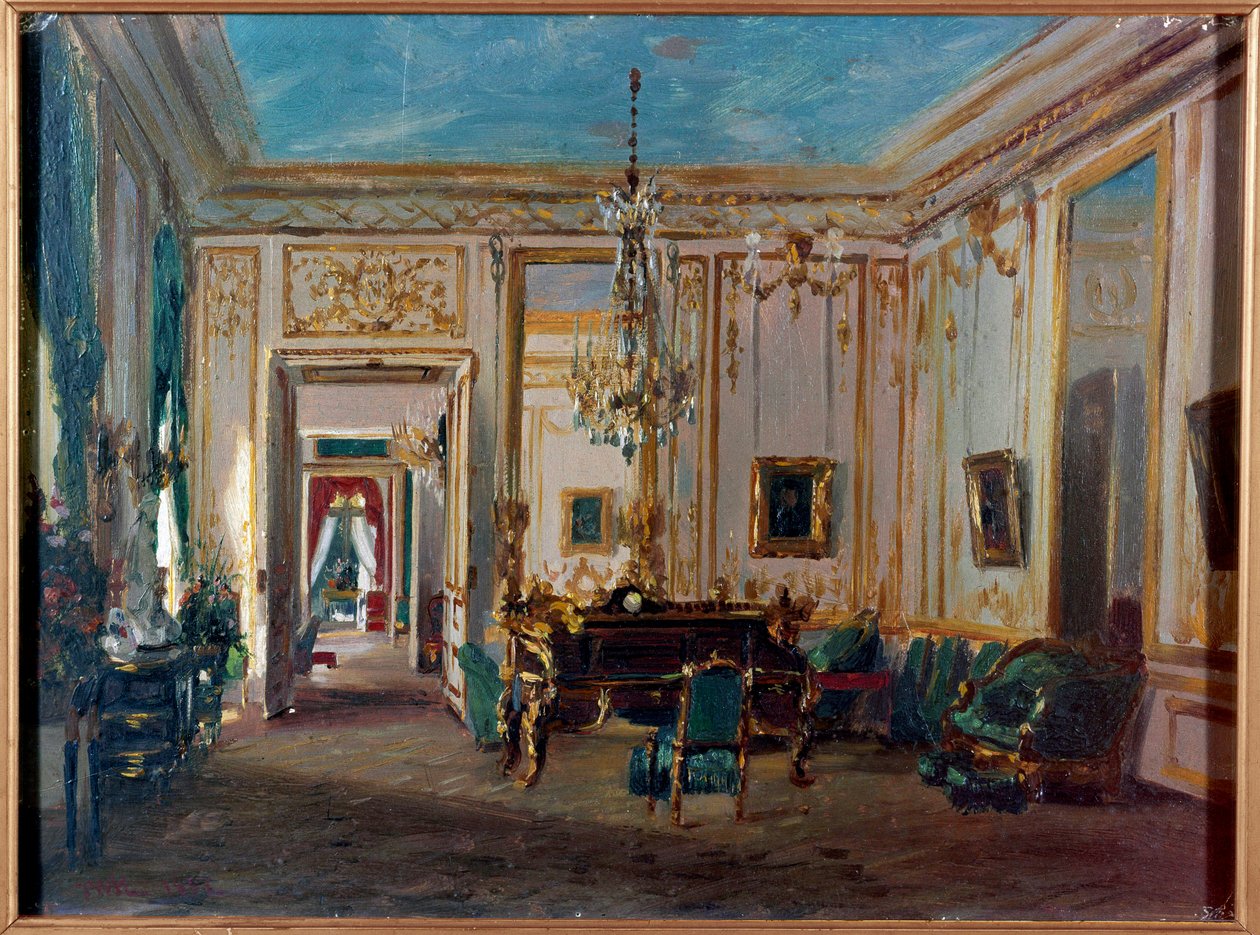 Gabinete de trabajo de la Emperatriz Eugenia en Saint Cloud de French School