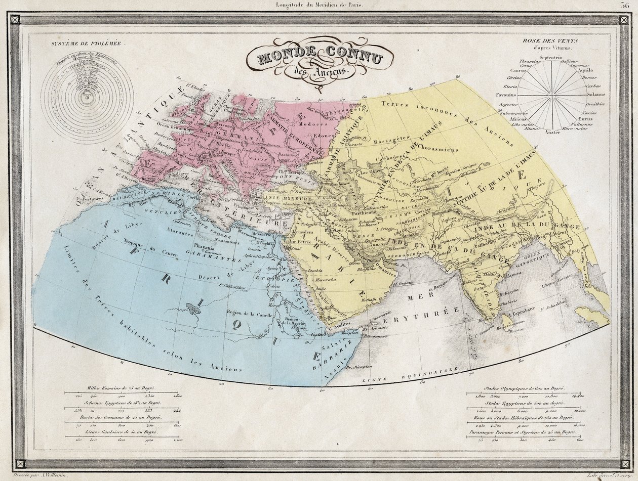 Mundo conocido de los antiguos - Placa extraída de 