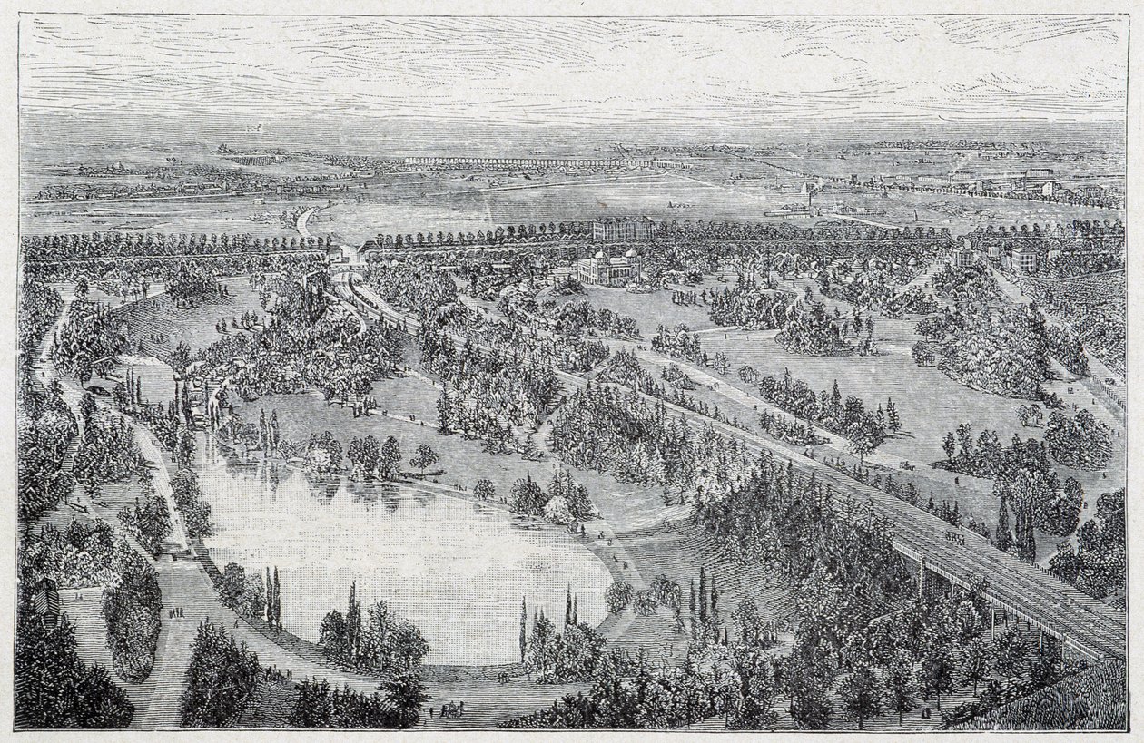 Vista aérea del Parque del Montsouris de French School