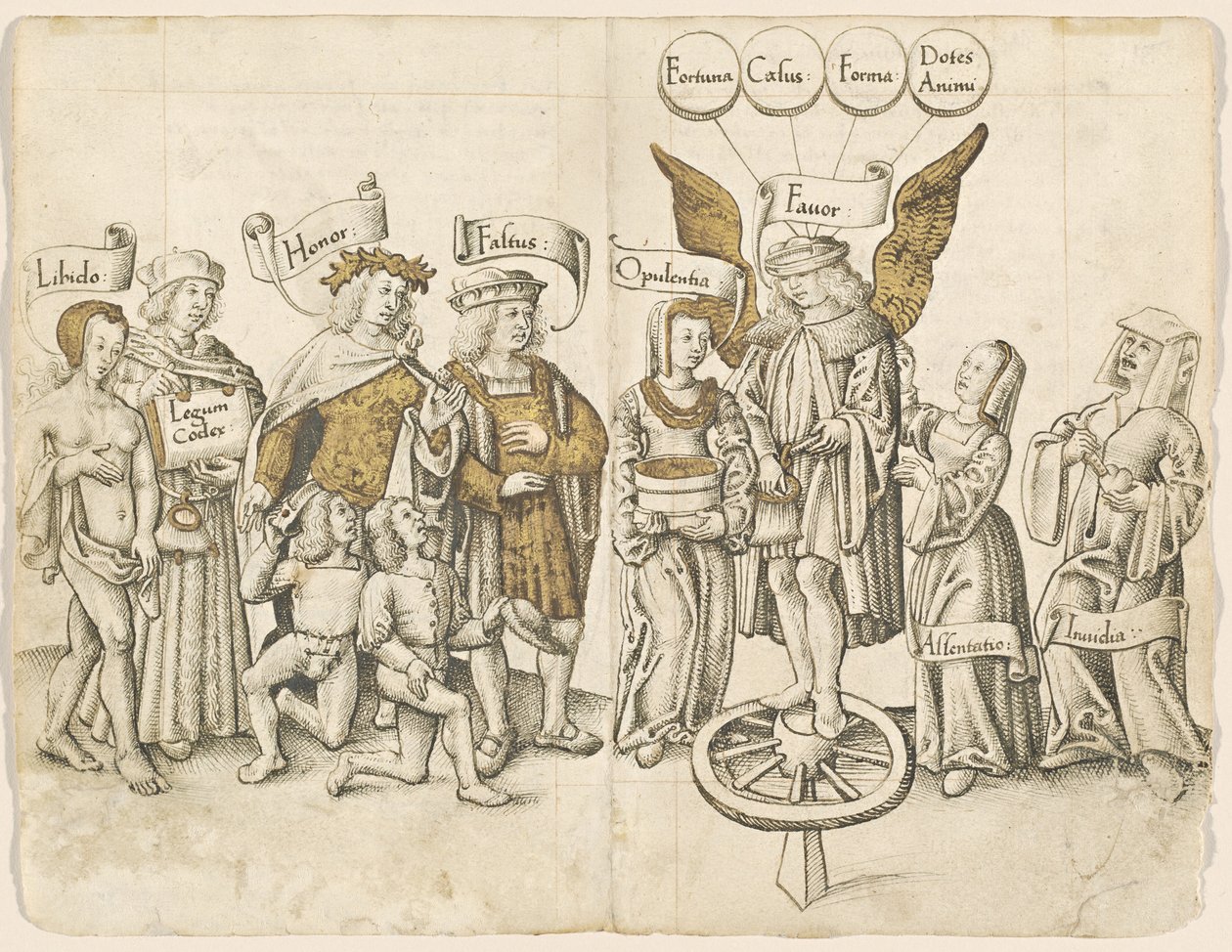 Un Diálogo sobre el Favor Humano (recto) [fol. 15 verso / 16 recto] de French early 16th Century