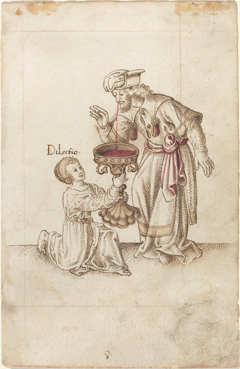 "No orinar sobre recortes de uñas o cabello" [fol. 30 recto] de French early 16th Century
