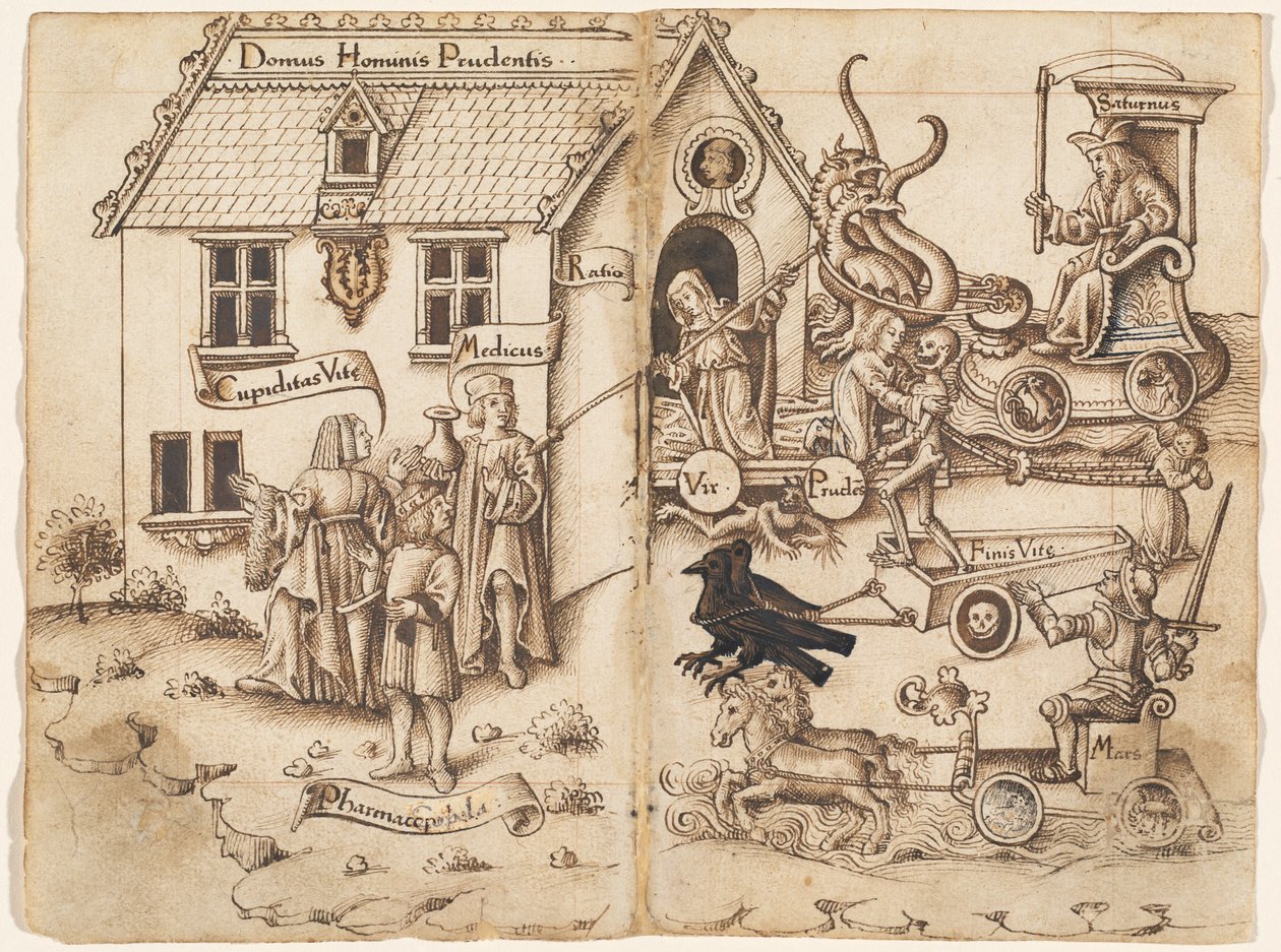 "No Te Des la Vuelta Cuando Llegues al Final" [fol. 26 verso / 27 recto] de French early 16th Century