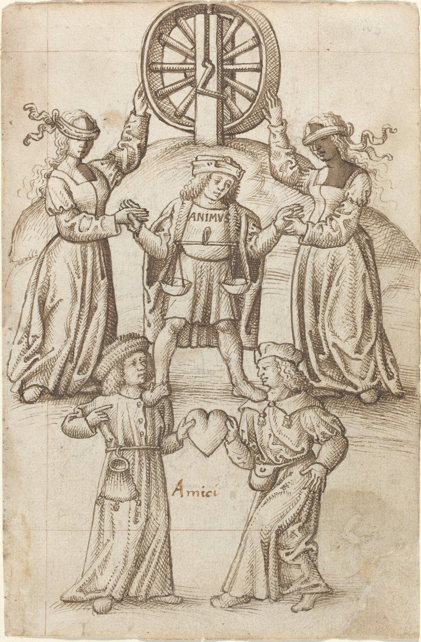 "La Amistad es Igualdad; Un Amigo es Otro Yo" de French early 16th Century