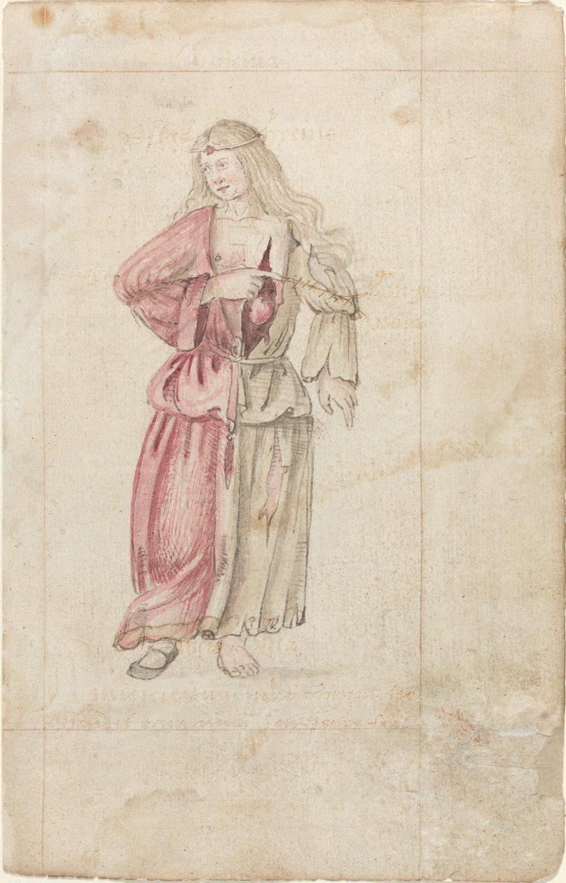 Personificación de la amistad (Amicitia) de French early 16th Century