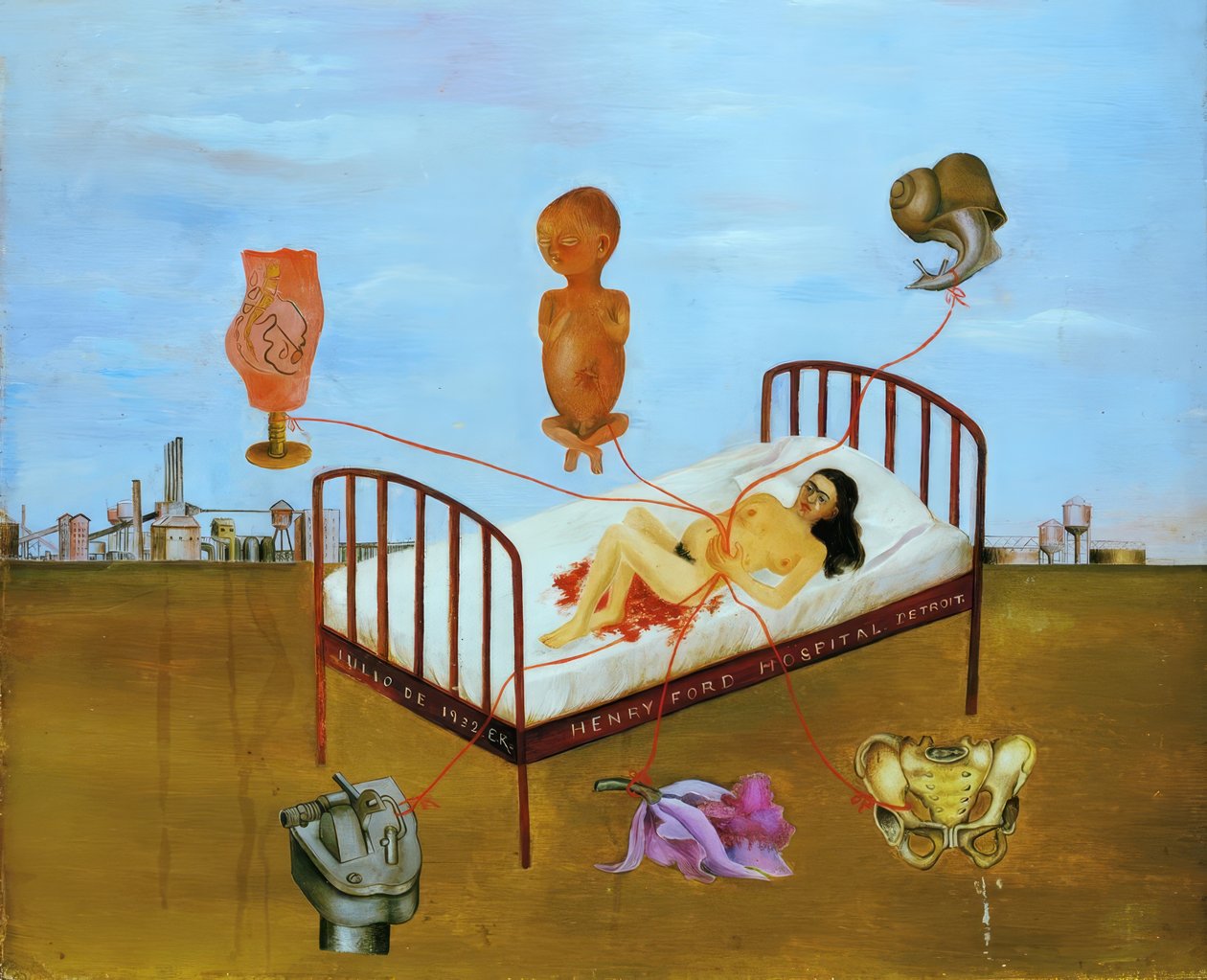 Hospital Henry Ford o La cama voladora de Frida Kahlo