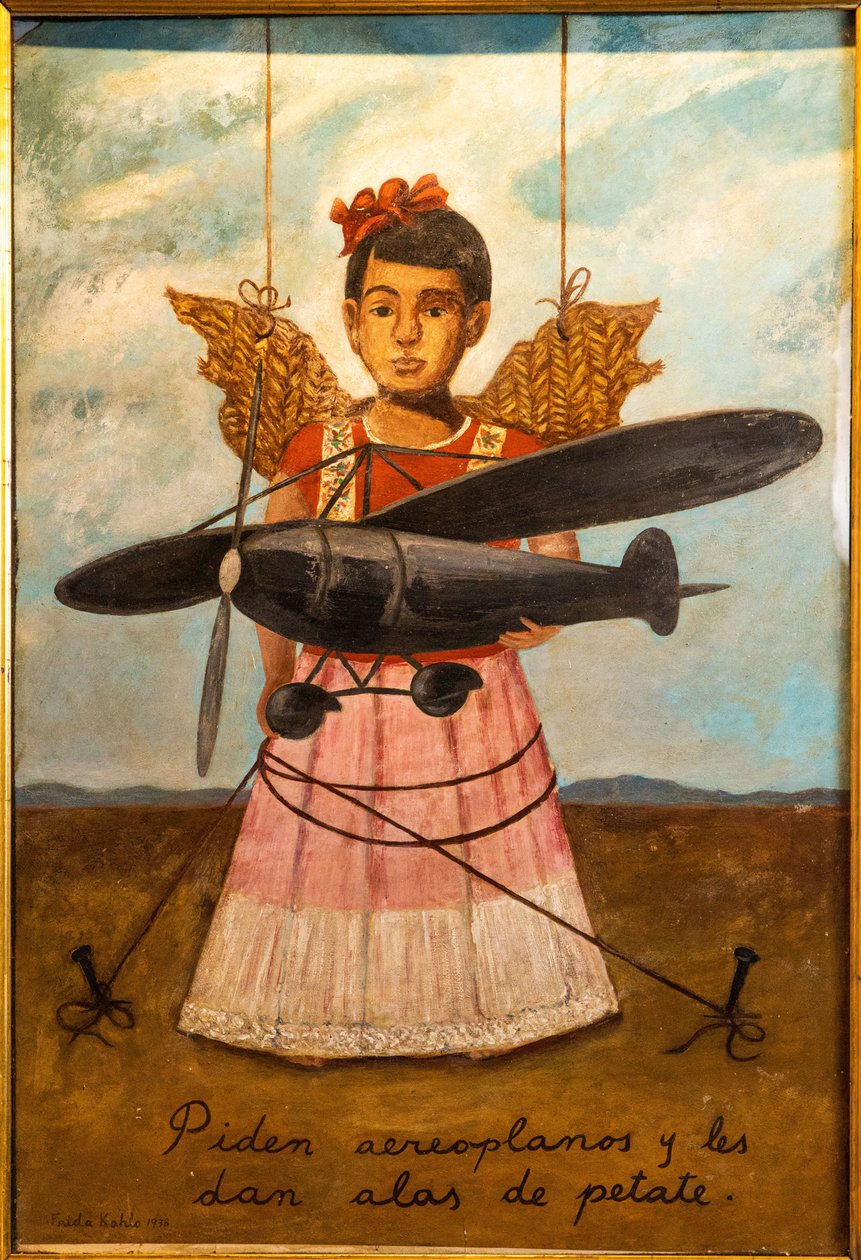Piden Aeroplanos y les dan alas de petate de Frida Kahlo