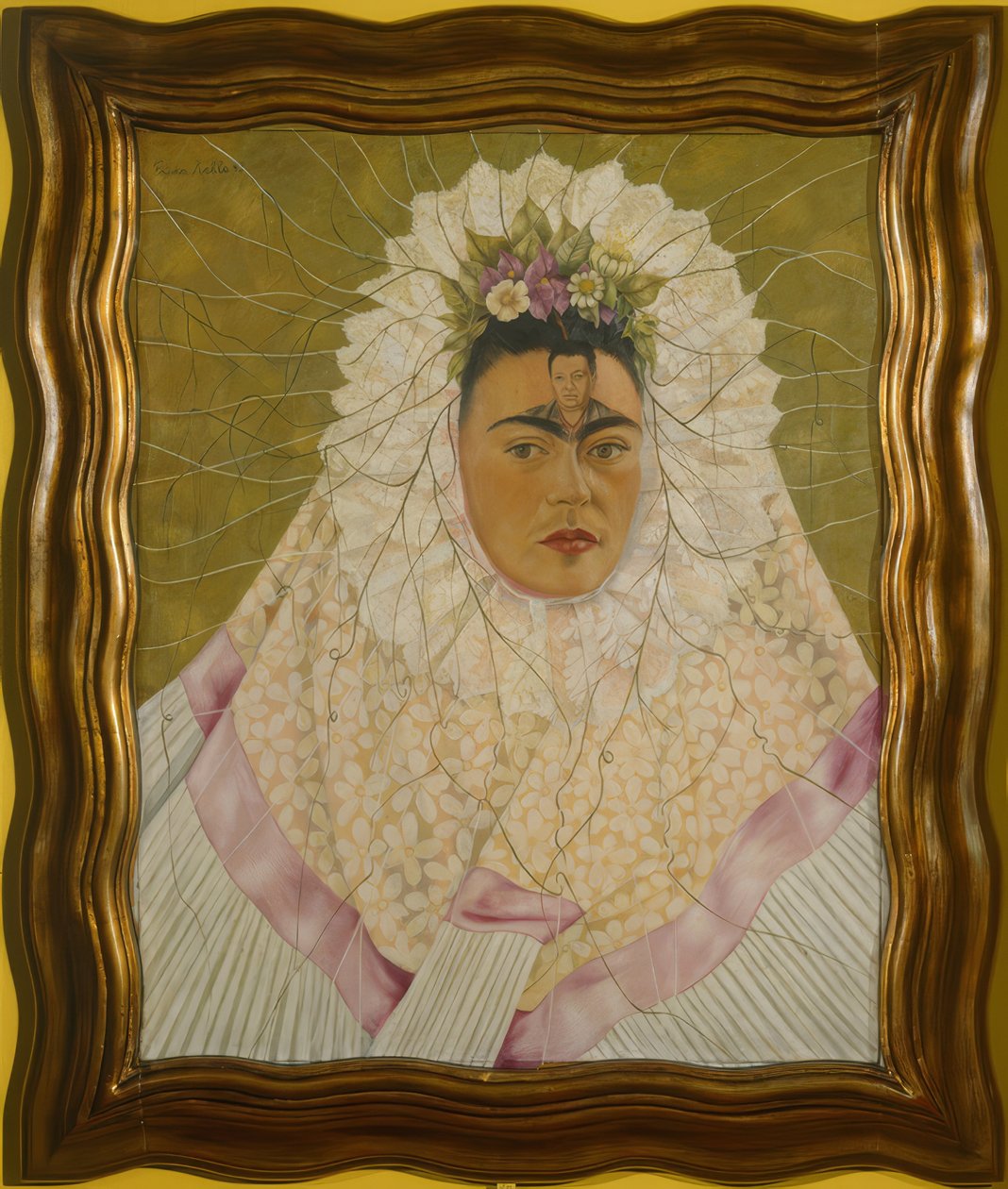 Autorretrato como Tehuana o Diego en mis pensamientos de Frida Kahlo