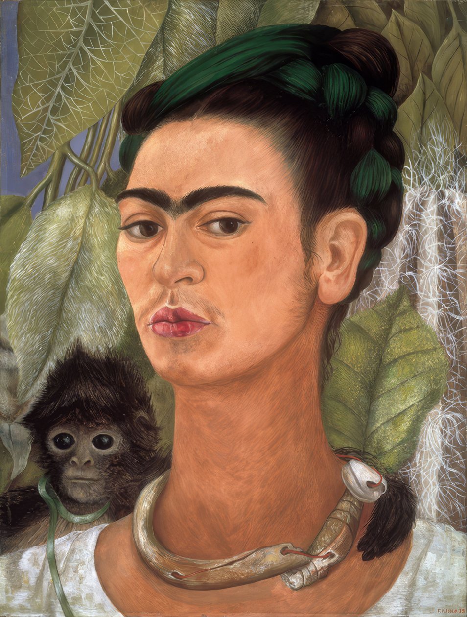 Autorretrato con mono de Frida Kahlo