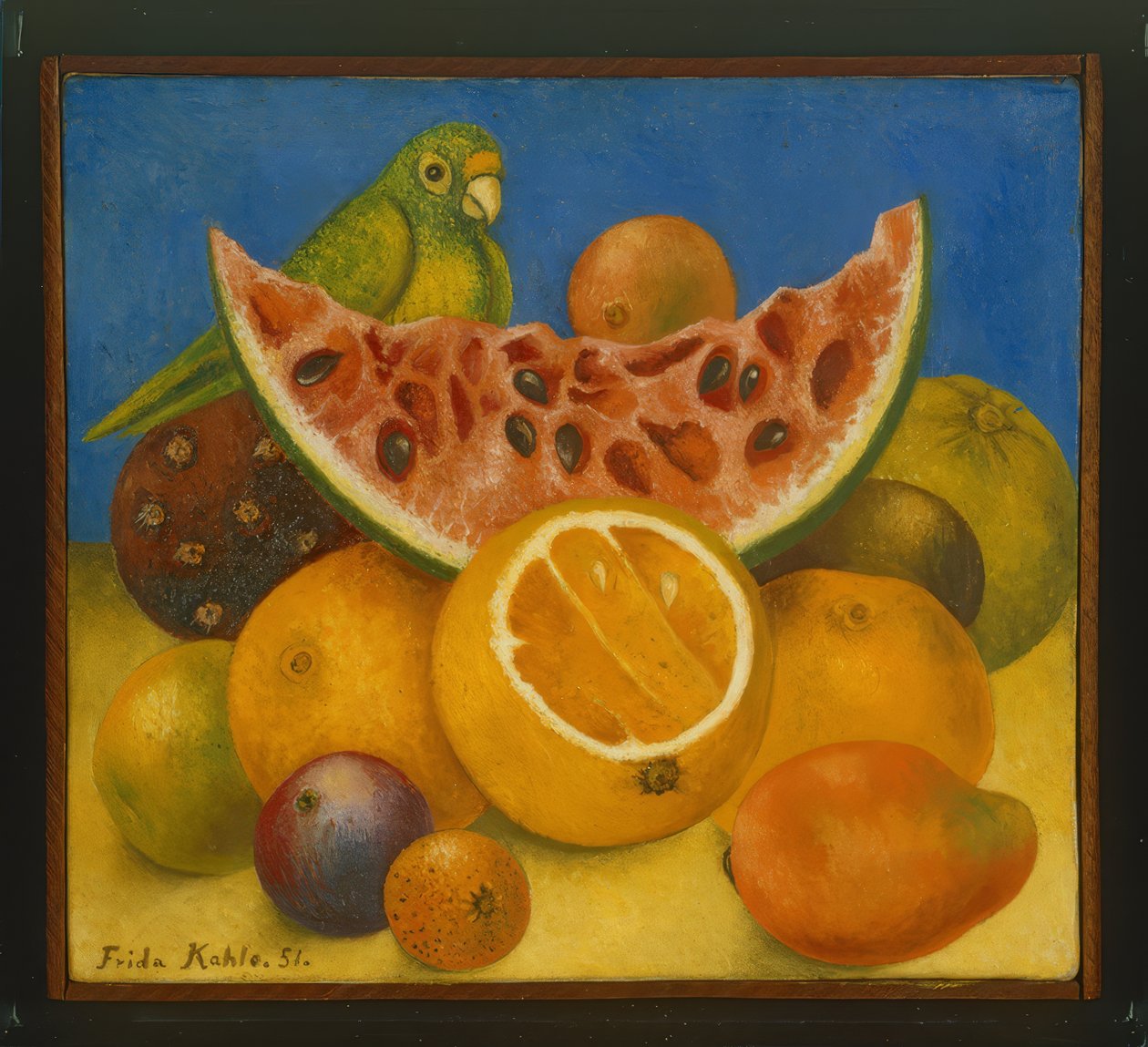 Bodegón con loro de Frida Kahlo