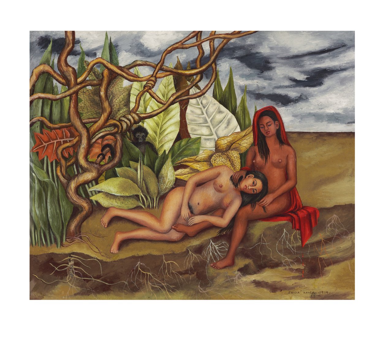 La tierra misma o Dos desnudos en la jungla de Frida Kahlo