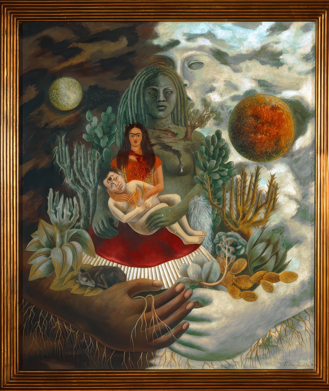El abrazo de amor del Universo, la Tierra (México), Yo, Diego y el Señor Xólotl, 1949 de Frida Kahlo