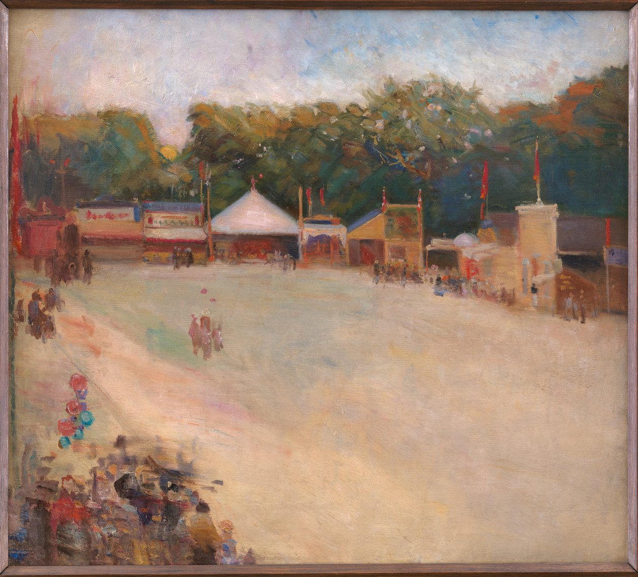 Una tarde de verano en la feria del parque de los ciervos, al norte de Copenhague de Fridolin Johansen
