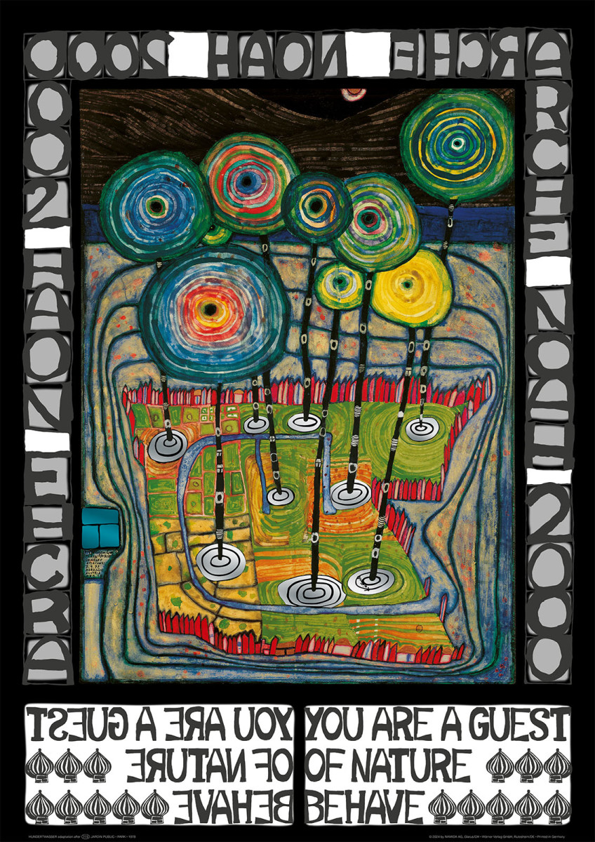 Arca de Noé 2000 (Eres un invitado de la naturaleza) de Friedensreich Hundertwasser