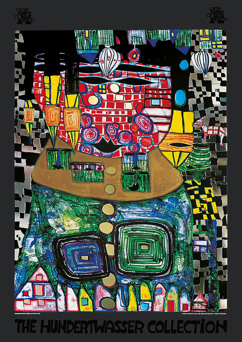 Rey de las Antípodas de Friedensreich Hundertwasser