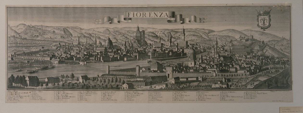 Vista de Florencia de Friedrich Bernhard Werner
