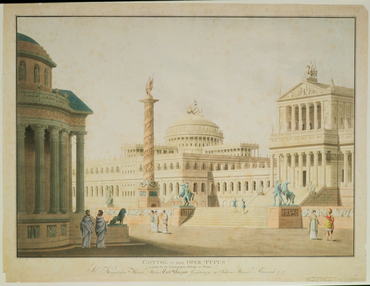 El Capitolio, diseño de escenografía para 