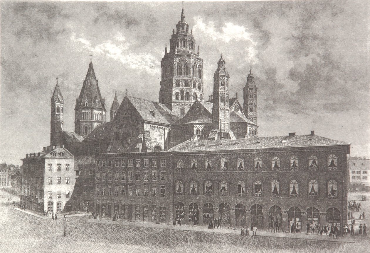 Westwerk de la Catedral de Maguncia de Pierre Joseph Redouté