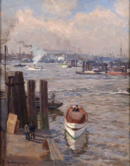 Puerto de Hamburgo de Friedrich Kallmorgen