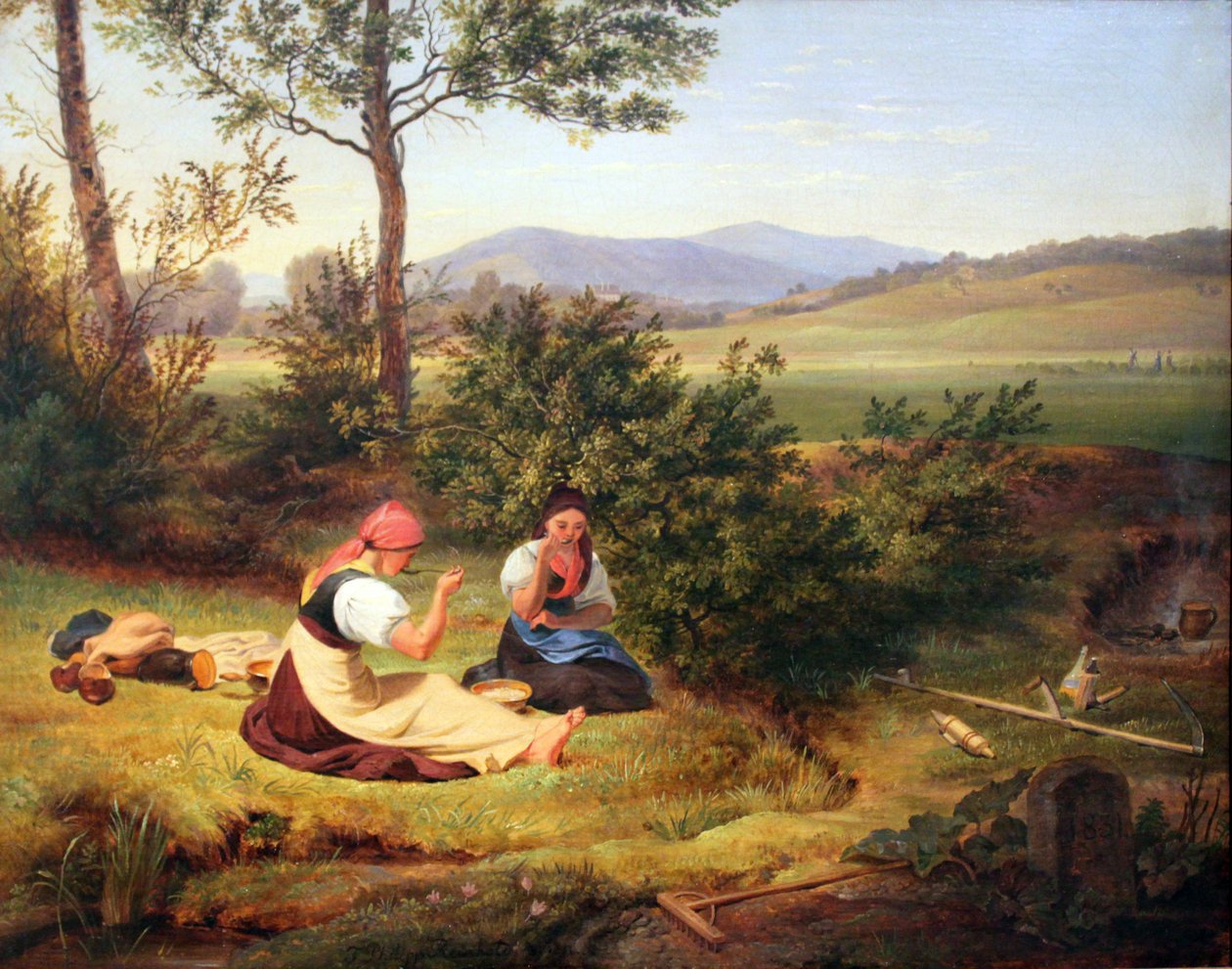 Descanso al mediodía (Paisaje de Salzburgo) de Friedrich Philipp Reinhold