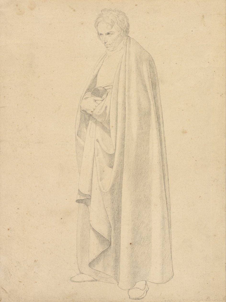 Joseph Wintergerst con un abrigo hasta el suelo de Friedrich Wilhelm von Schadow