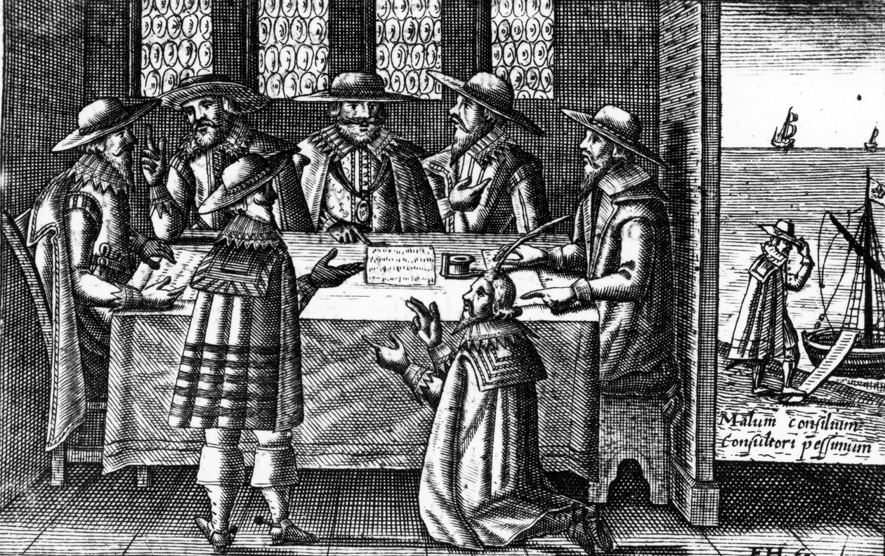 Stafford defendiéndose, ilustración de 
