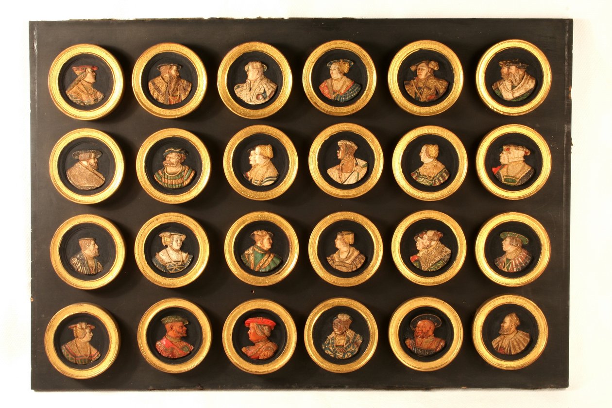 Una colección de veinticuatro dibujantes como medallones de retrato de Friedrich (after) Hagenauer