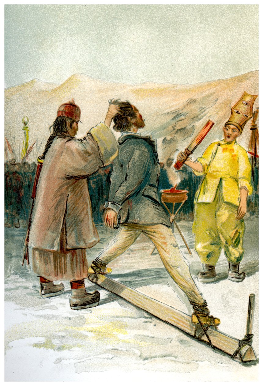 La tortura del hierro caliente, 1898 de Friedrich Arnold Brockhaus