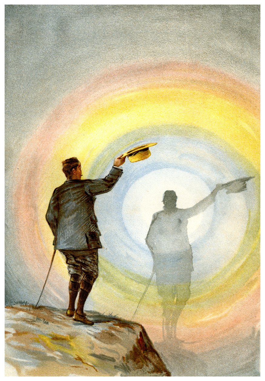 El espectro y el arco iris circular, 1898 de Friedrich Arnold Brockhaus