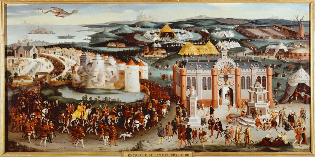 Encuentro de Francois I de Francia y Enrique VIII de Inglaterra en el Camp du Drap d