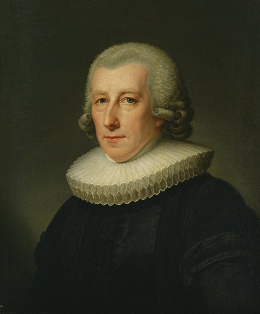 Retrato del pastor Johann Bernhard Klefeker de Friedrich Carl Groger