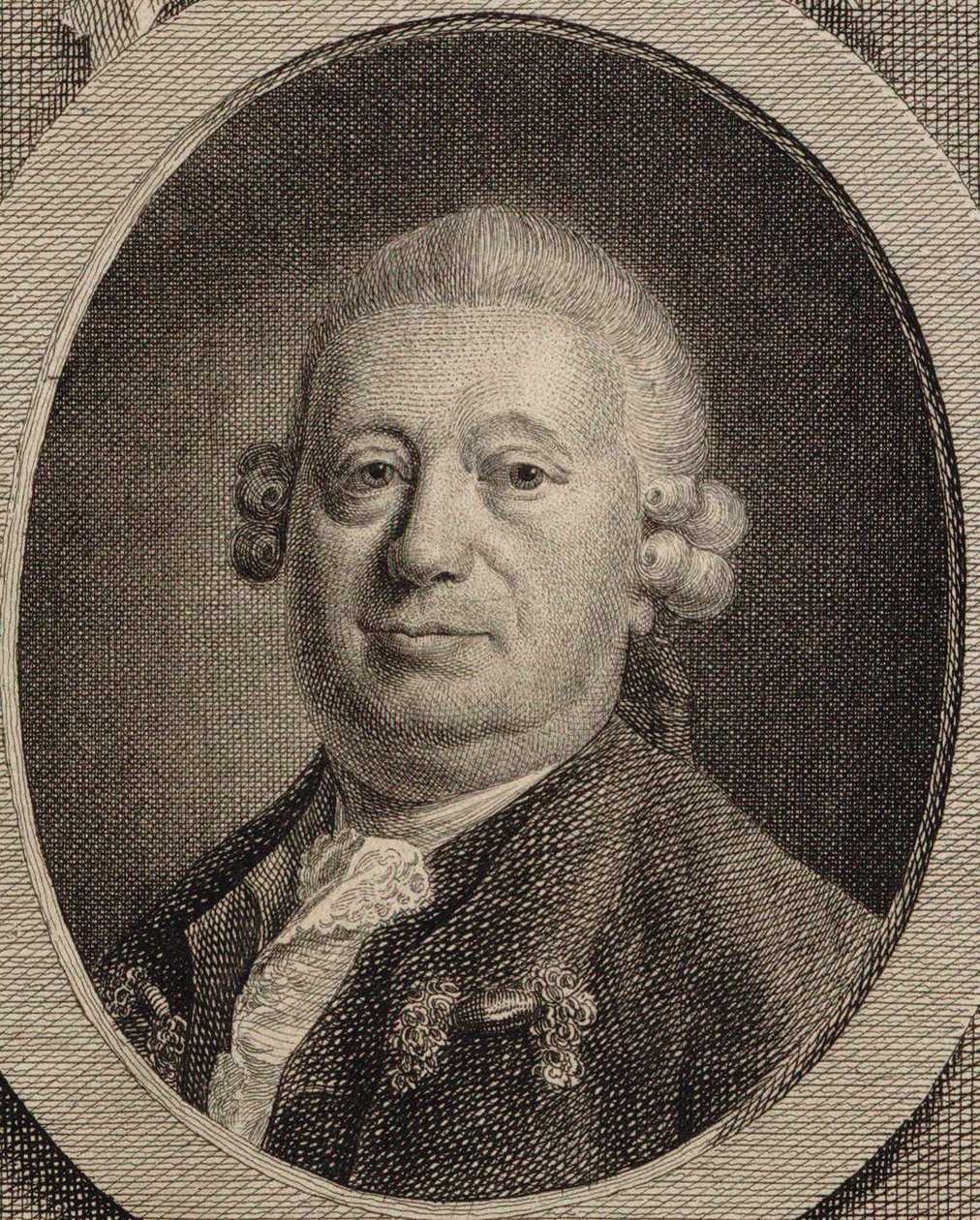 Retrato del compositor Johann Heinrich Rolle 1716-1785, 1780 de Friedrich Christian Gottlieb Geyser