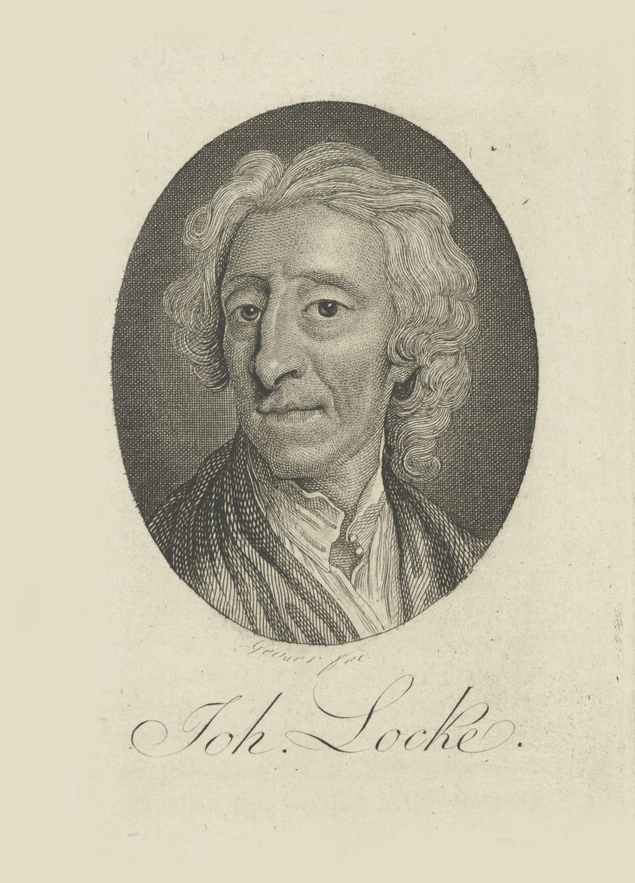 Retrato del médico y filósofo John Locke 1632-1704 de Friedrich Christian Gottlieb Geyser
