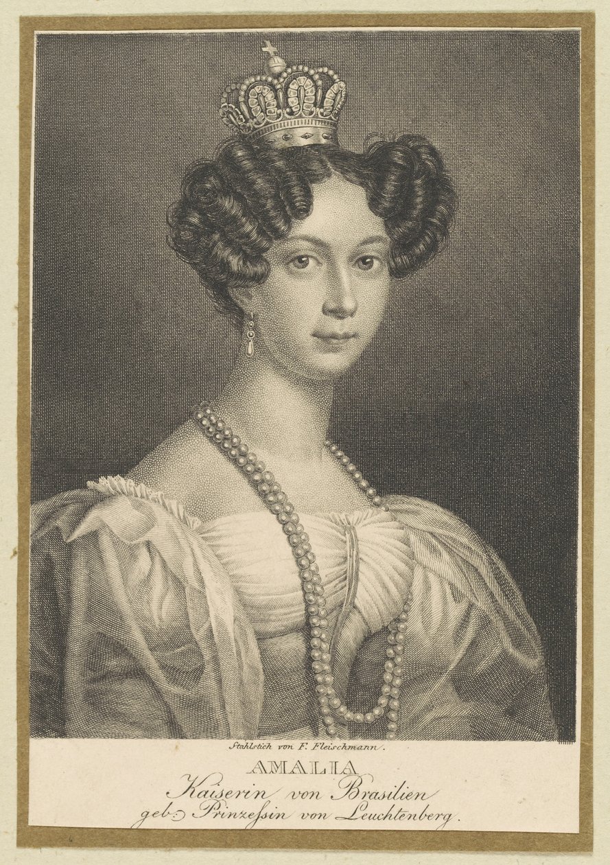 Amélie de Leuchtenberg 1812-1873, Emperatriz de Brasil, 1830 de Friedrich Fleischmann