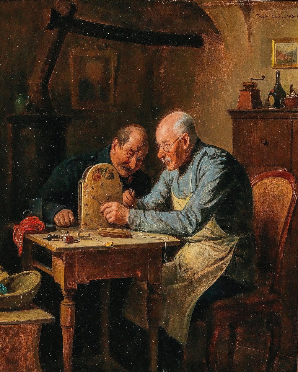 Alemán: Ein schweres Problem (der Uhrmacher) Un problema difícil (el relojero) de Friedrich Friedlander