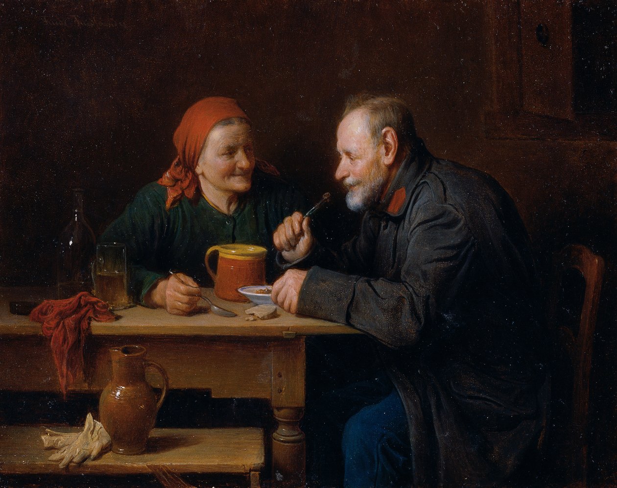 la comida del mediodia de Friedrich Friedländer Ritter von Malheim