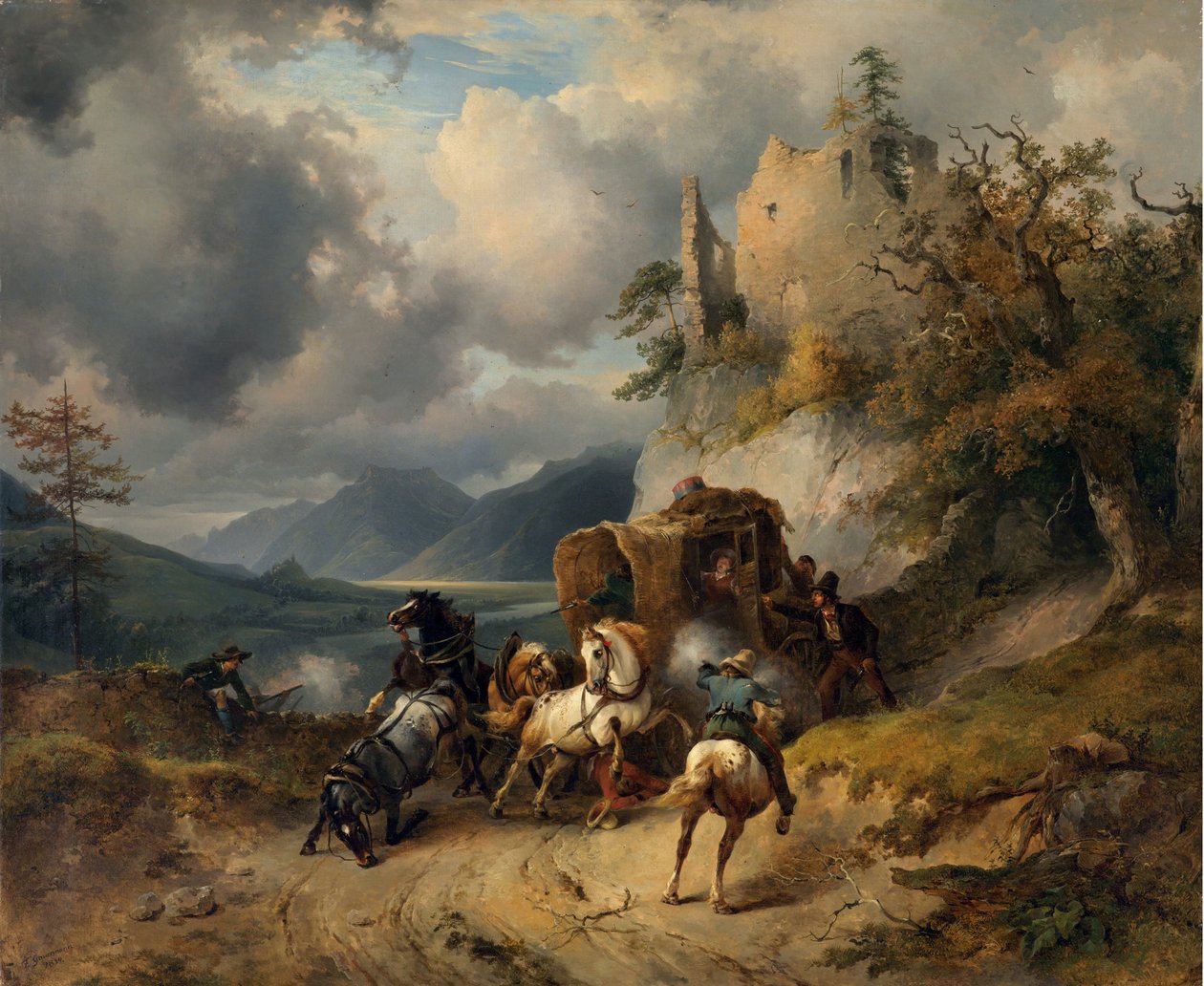 El robo de Friedrich Gauermann