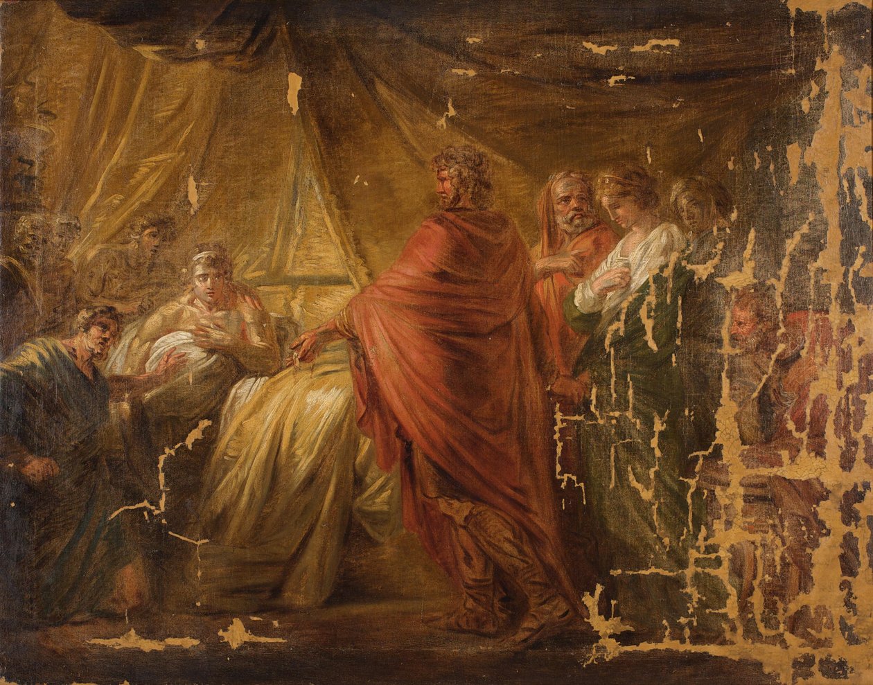 Agamenón lleva a Briseida a la tienda de Aquiles de Friedrich Heinrich Fuger