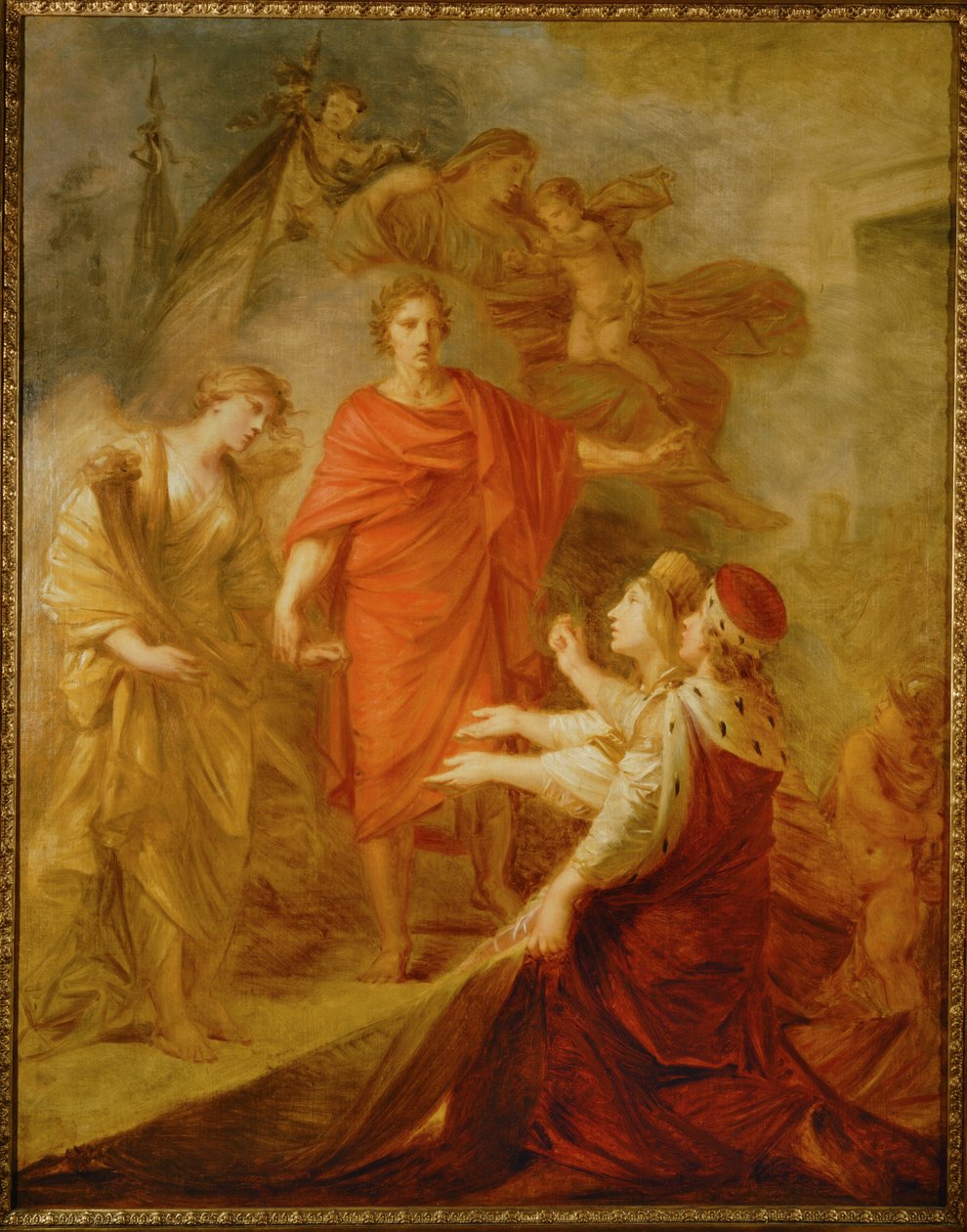 Venecia y Dalmacia rinden homenaje al emperador Francisco I ... (pintura sobre lienzo) de Friedrich Heinrich Fuger