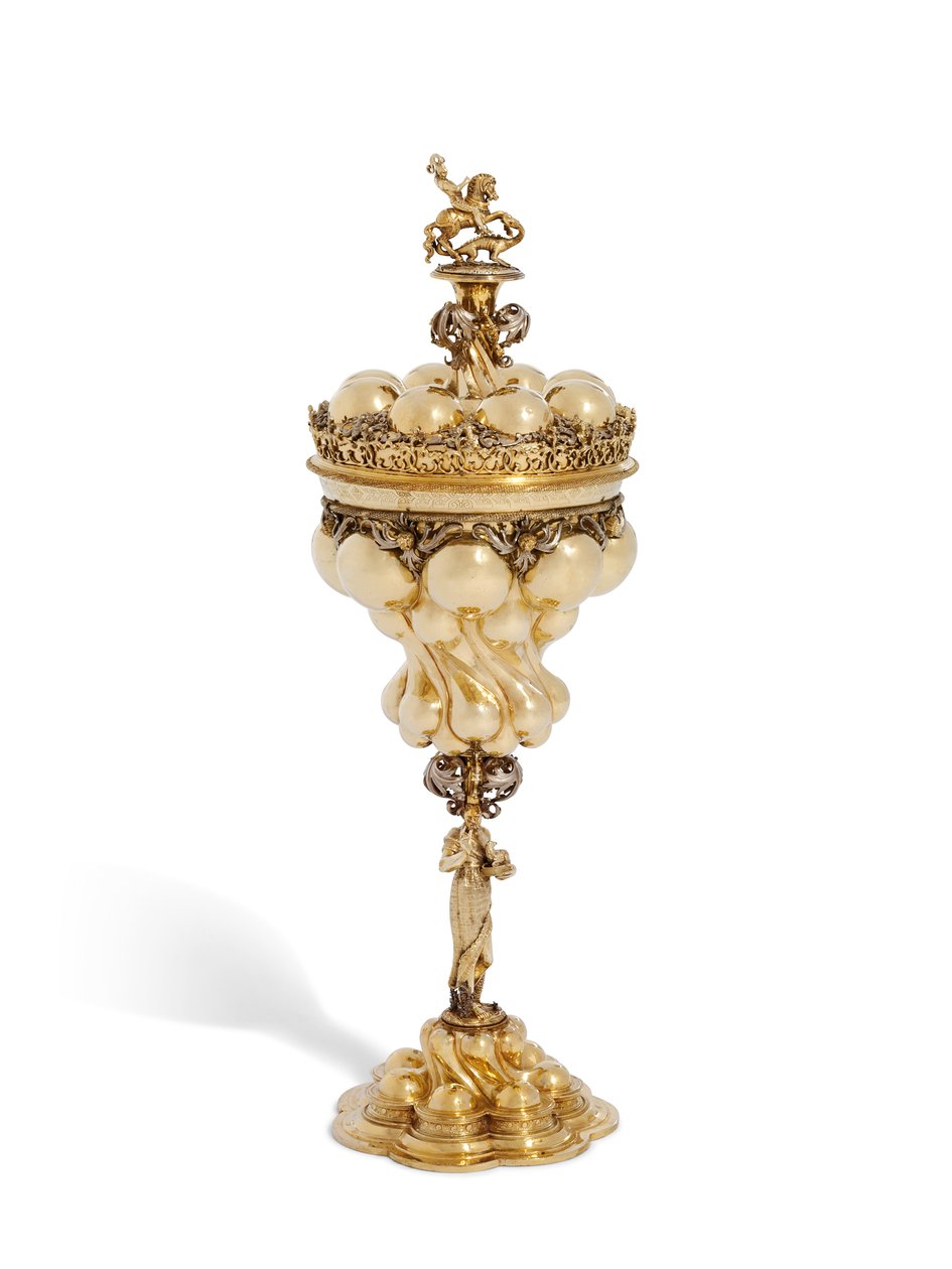 Copa y tapa, Núremberg, finales del siglo XVI de Friedrich Hillebrandt