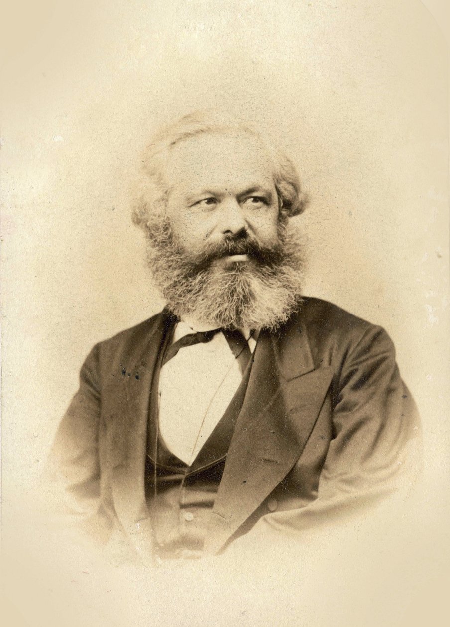 Retrato de Karl Marx (1818-1883), por Wunder, Friedrich Karl (1815-1893). Foto de la albúmina de Friedrich Karl Wunder